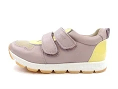 Pom Pom sneaker lavender combi med velcro